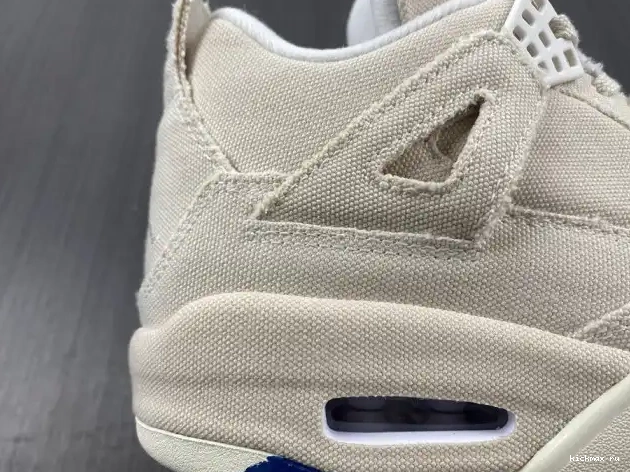 Cheap MAX Retro Canvas Jordan 4 DQ4909-100 Blank (W) 0601